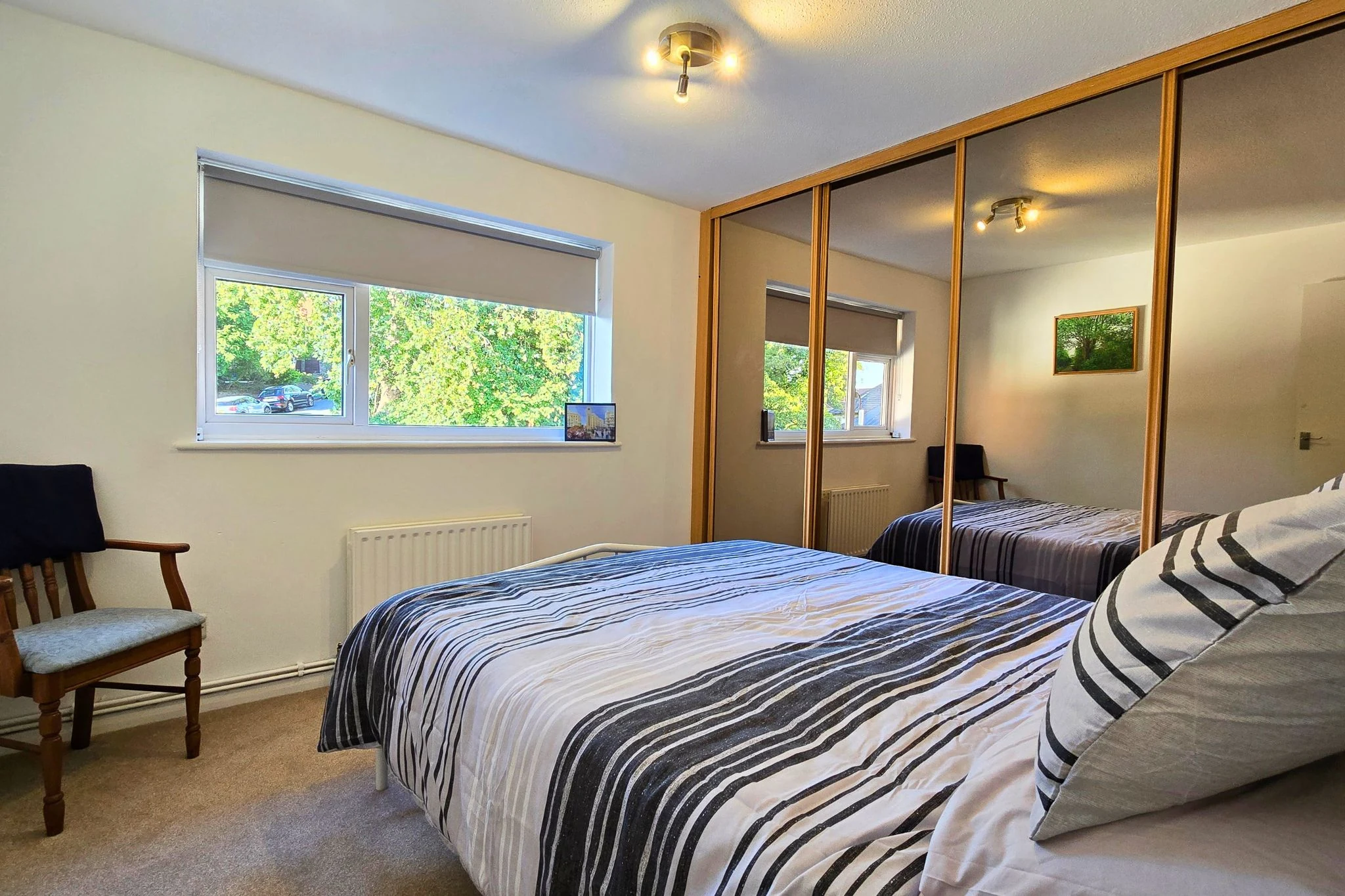Double bedroom with fitted wardrobes